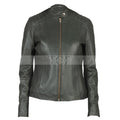 Women's Genuine Leather Jacket | Green