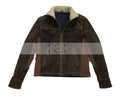 Men's Rick Grimes The Walking Dead Season 6 Real Suede Leather Jacket | Brown