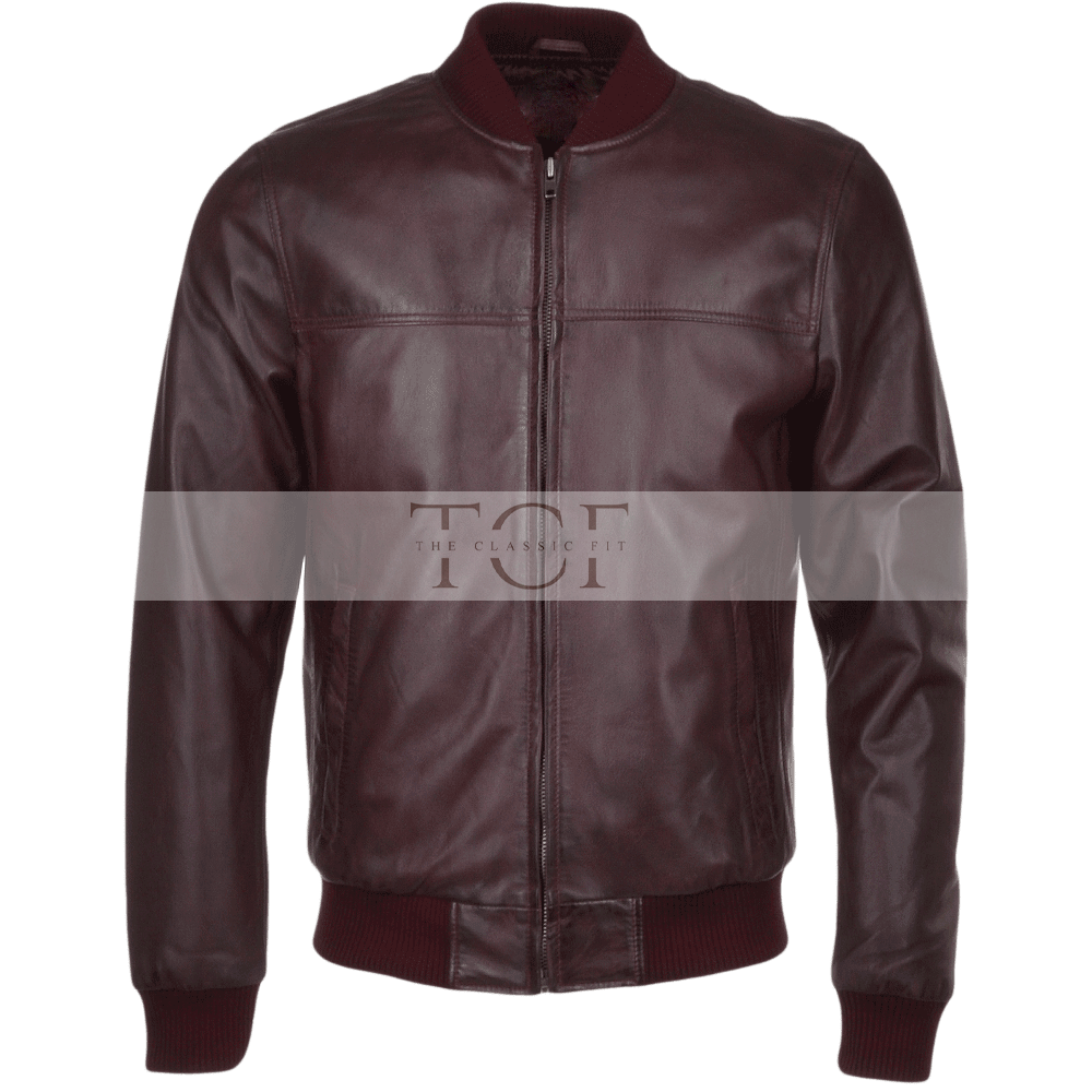 Men's Bomber Leather Jacket | Black, Brown, & Corodovan