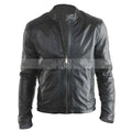 Men's Pure Leather Biker Jacket | Black