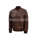 Men's Biker Pure Leather Jacket | Brown