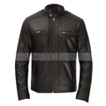 Men's Genuine Leather Jacket | Black