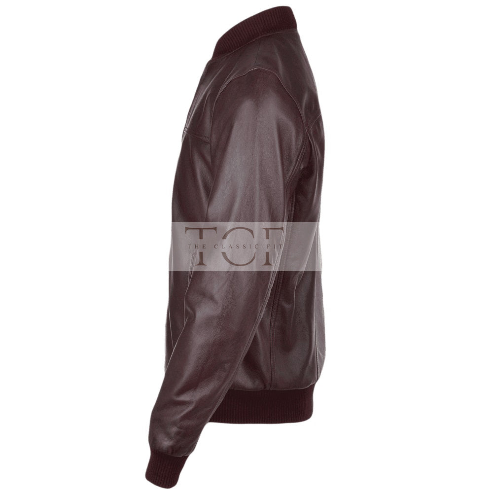 Men's Bomber Leather Jacket | Black, Brown, & Corodovan