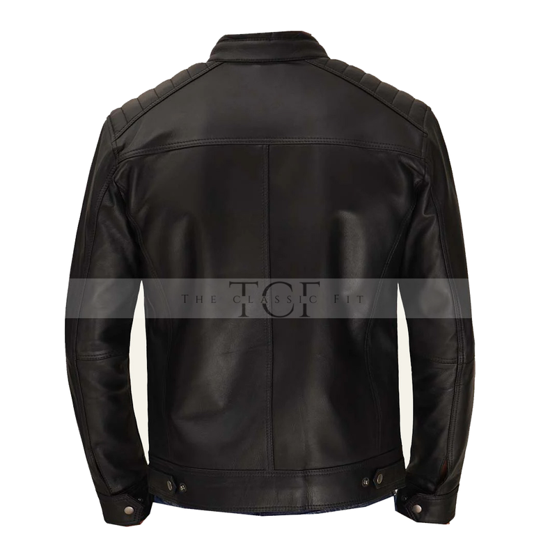 Men's Genuine Leather Jacket | Black