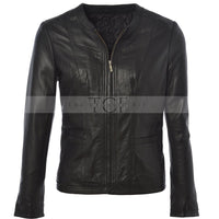 Women Motorcycle Leather Jacket | Black