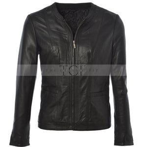 Women Motorcycle Leather Jacket | Black