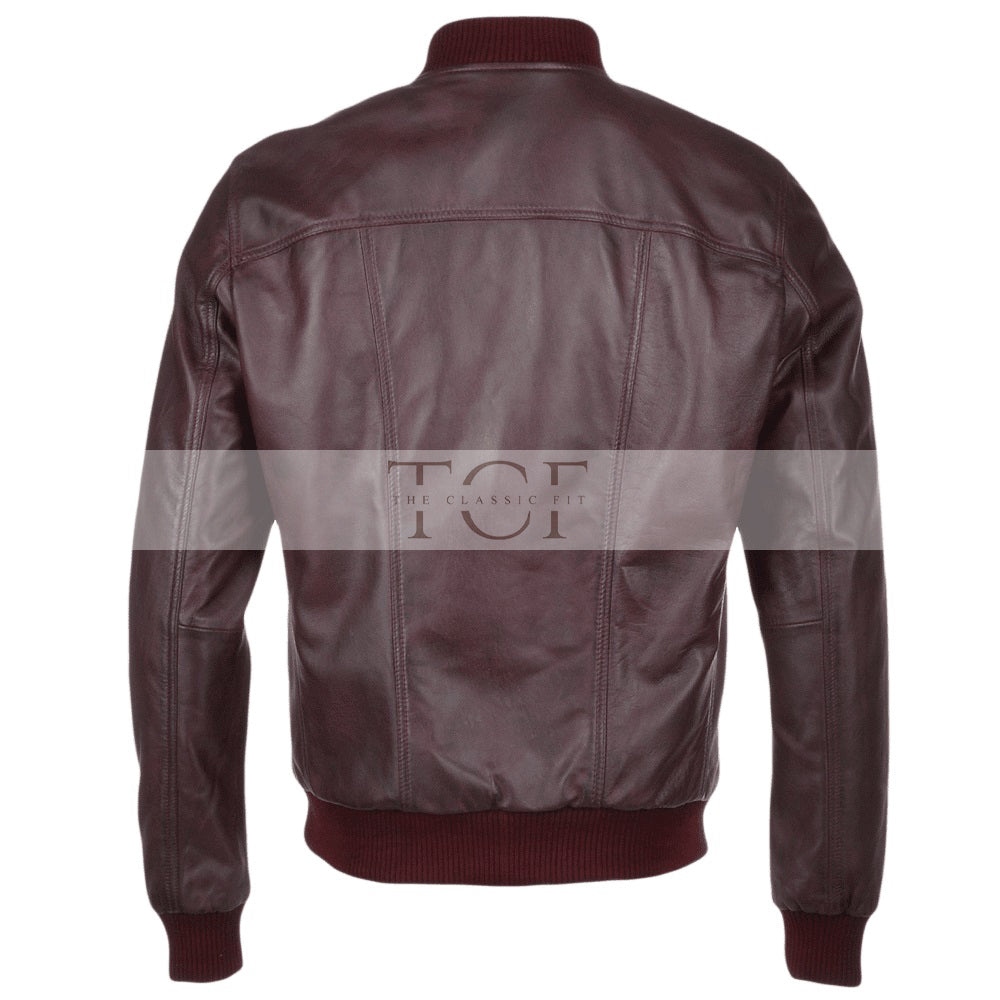 Men's Bomber Leather Jacket | Black, Brown, & Corodovan