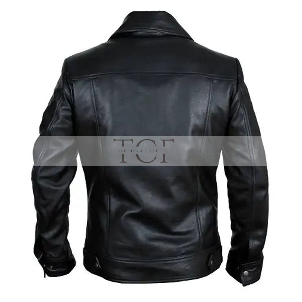 Men's Classic Leather Jacket | Black